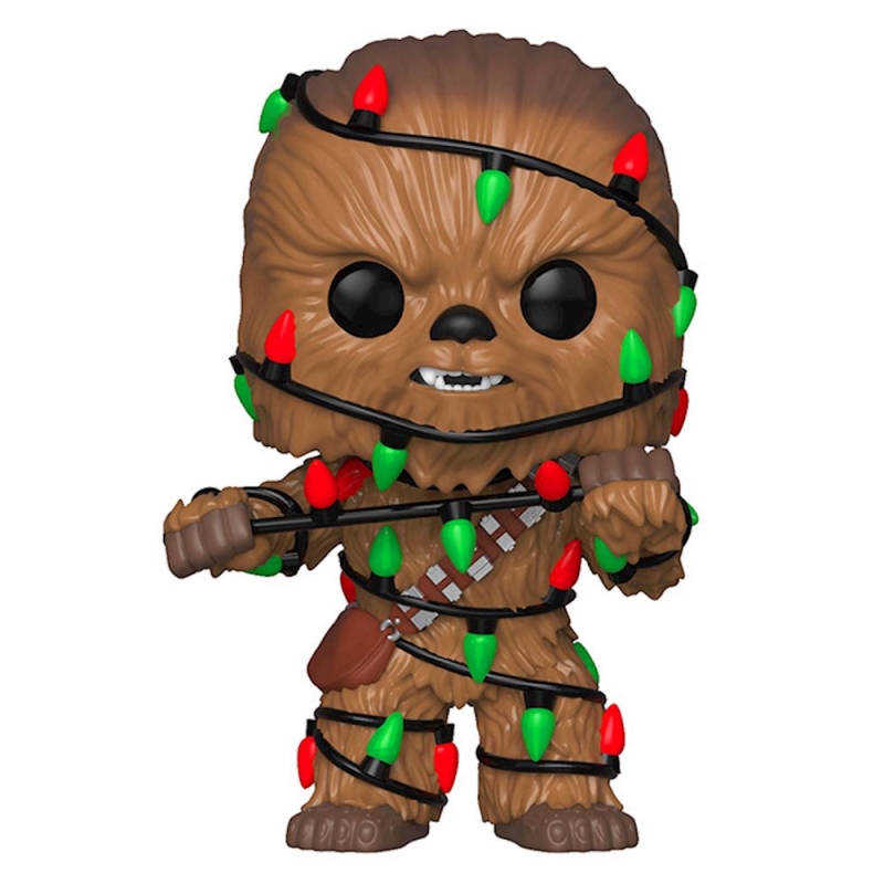 FUNKO ACTION FIGURES FUNKO POP BOBBLE SW:HOLIDAY CHEWBACCA W/LIGHT